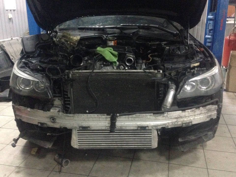 Встановлення Bi-turbo в E60 530d 5