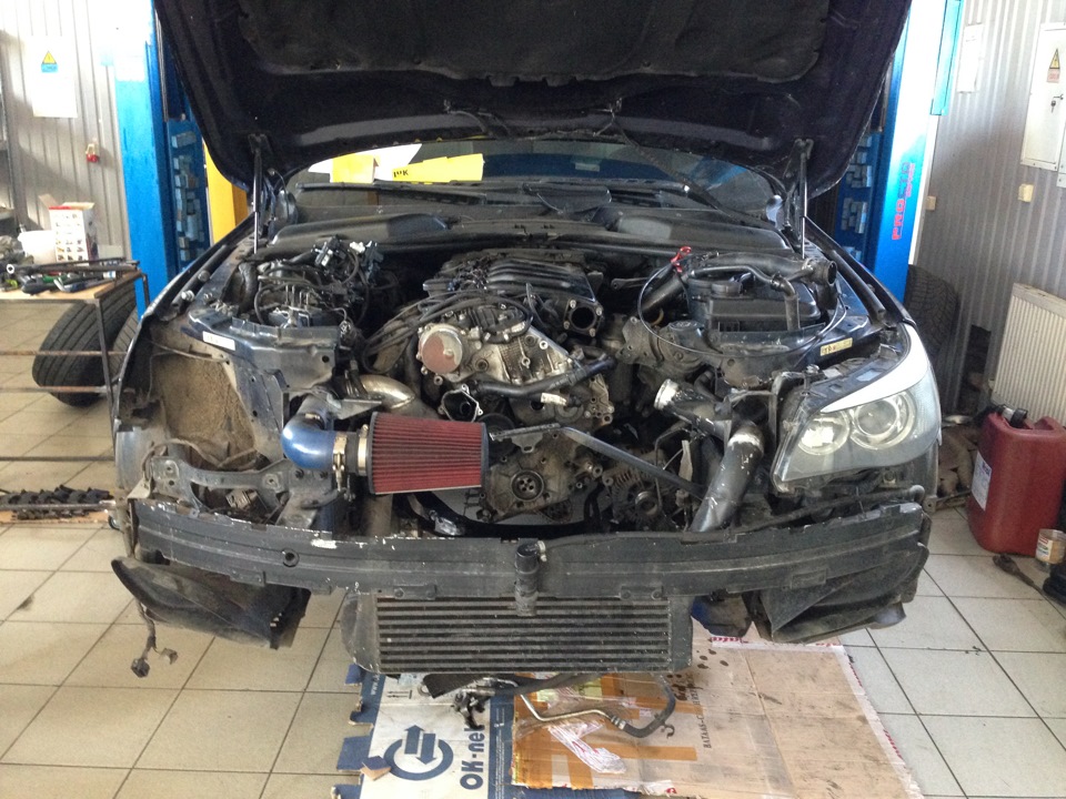 Встановлення Bi-turbo в E60 530d 3