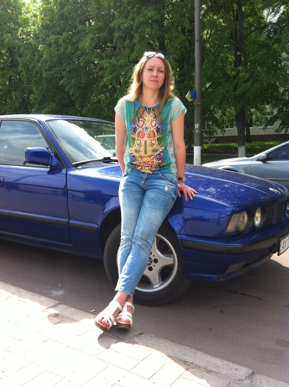 перший виїзд, після відновлення передньої підвіски на BMW е34 5