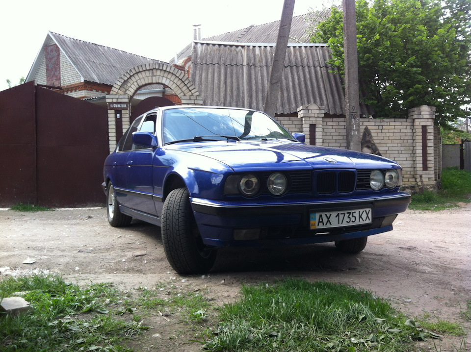 перший виїзд, після відновлення передньої підвіски на BMW е34 3