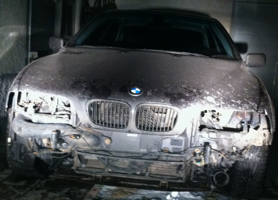 ДТП це початок тюнінгу (bmw e39 yellow headlights) 4