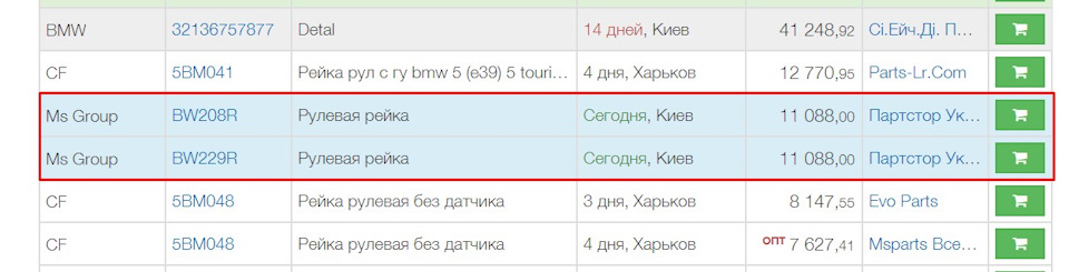 Вибір кермової рейки серед замінників! 4