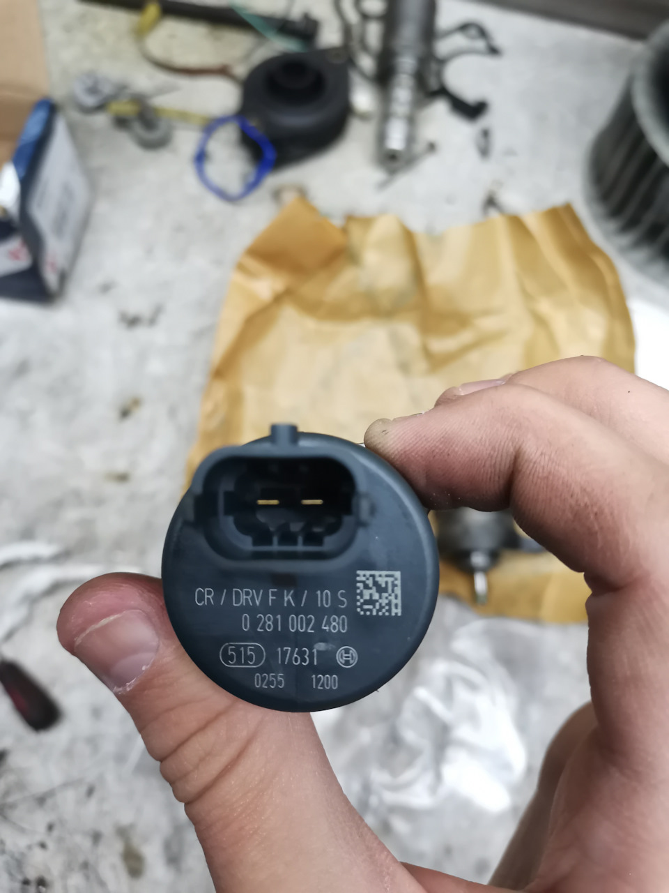 Заміна регулятора тиску палива. Помилки: 1Е30, 1260, 09F6 3