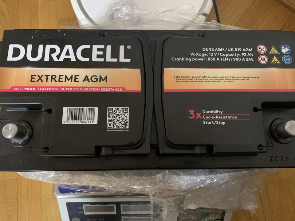 Заміна акумулятора DURACELL DE92AGM 2
