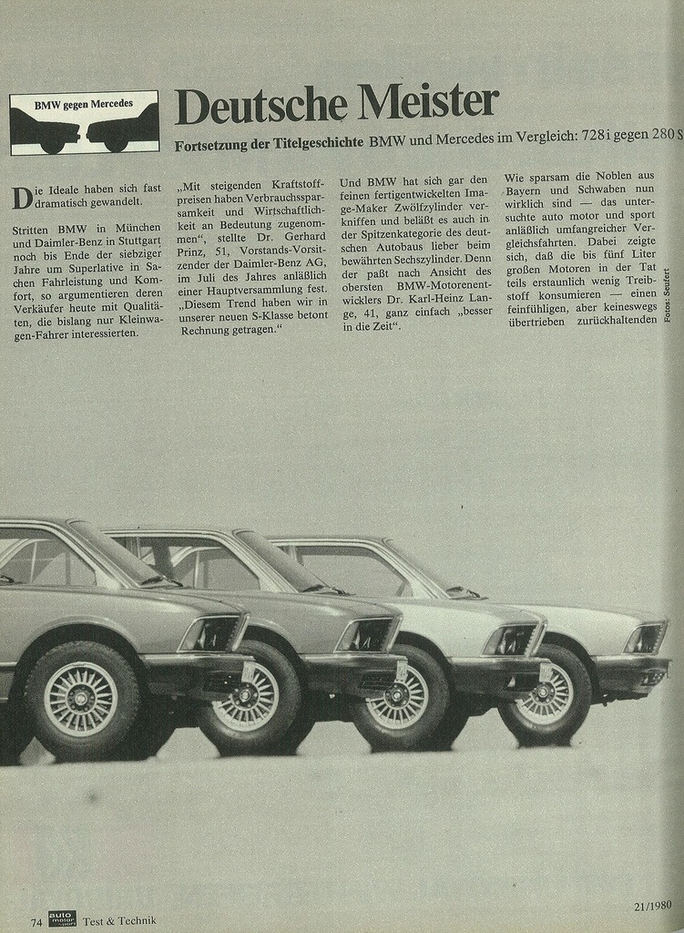 BMW e23 проти Mercedes W126 1