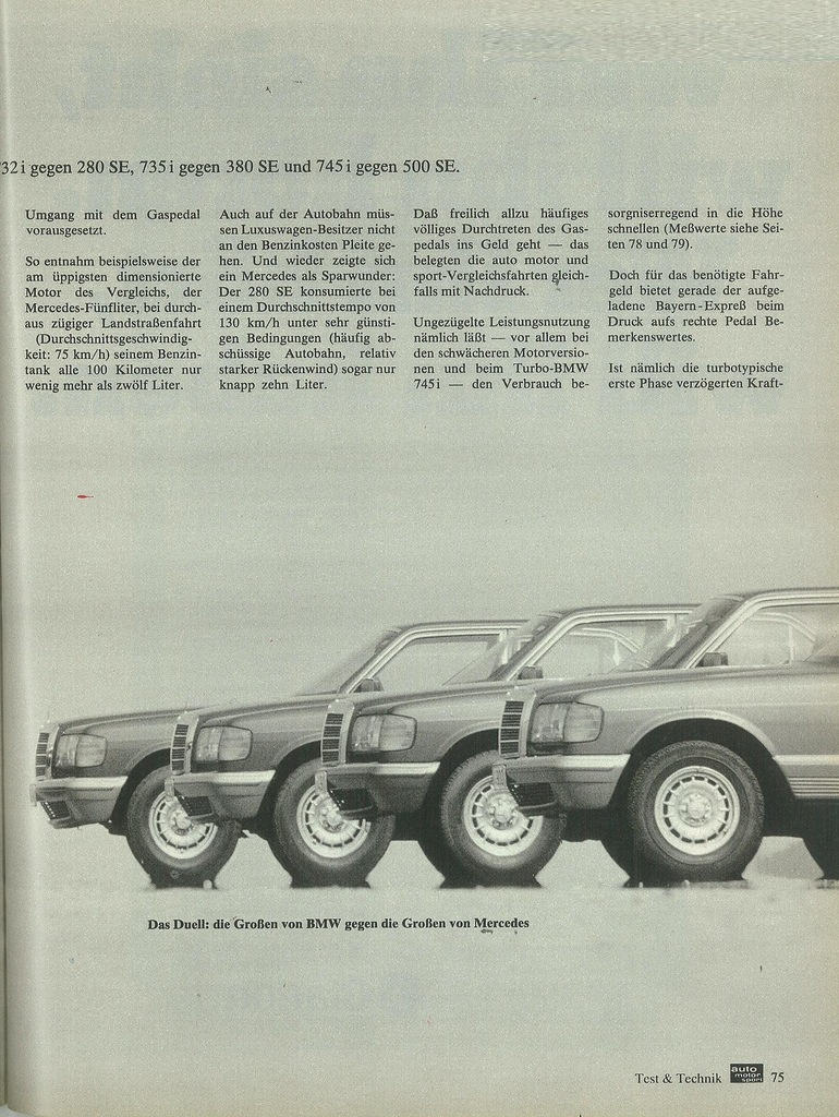 BMW e23 проти Mercedes W126 2
