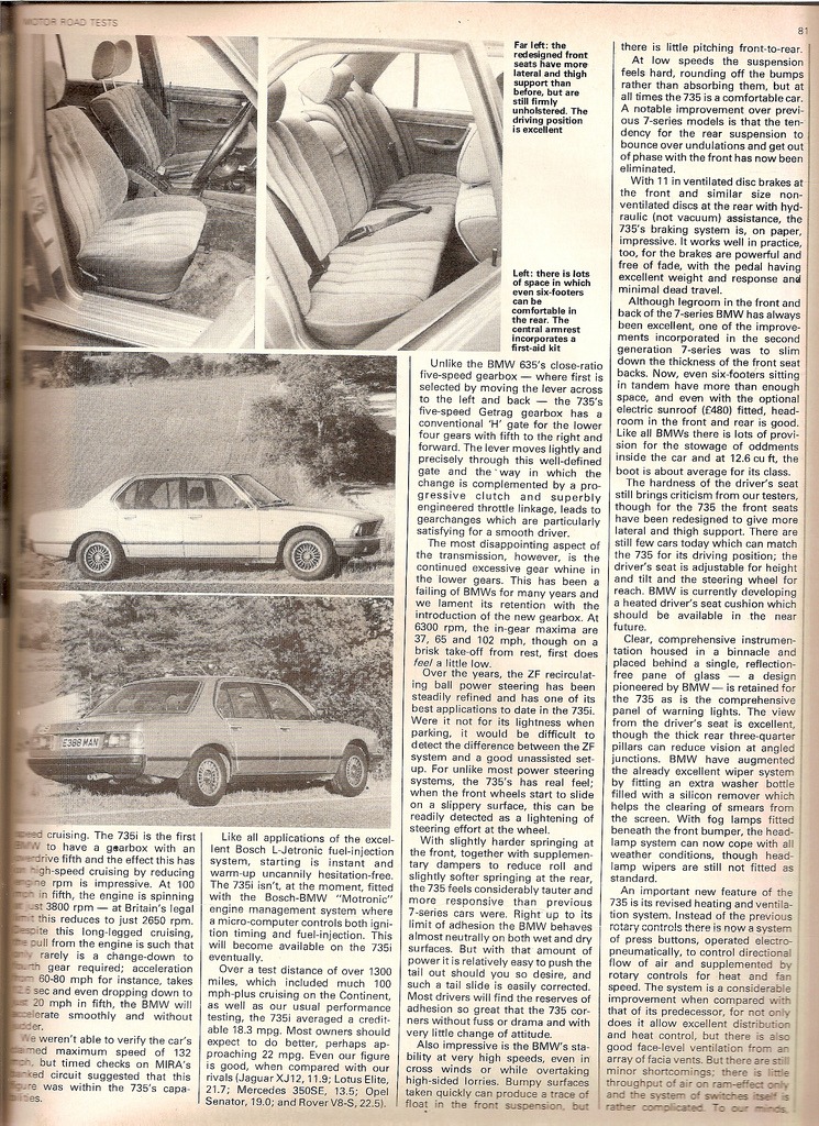 Тест БМВ 735 1979 рік 2