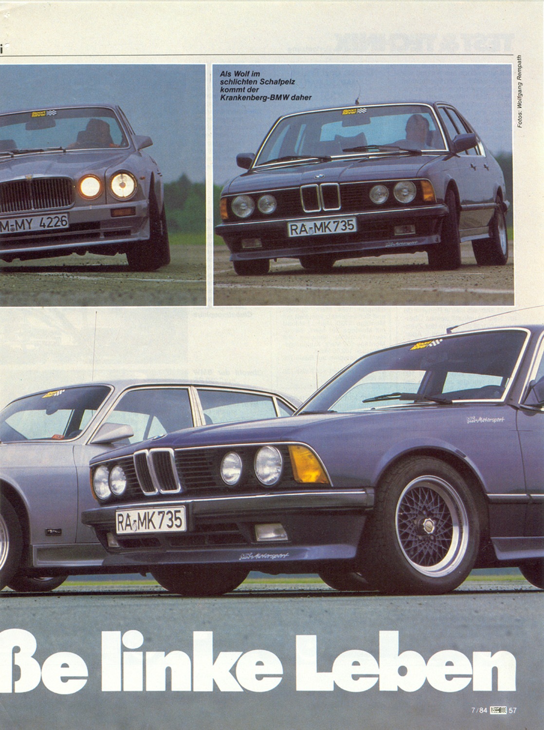 Test MK BMW 735i & Brabus 500 SEL & XJ 3
