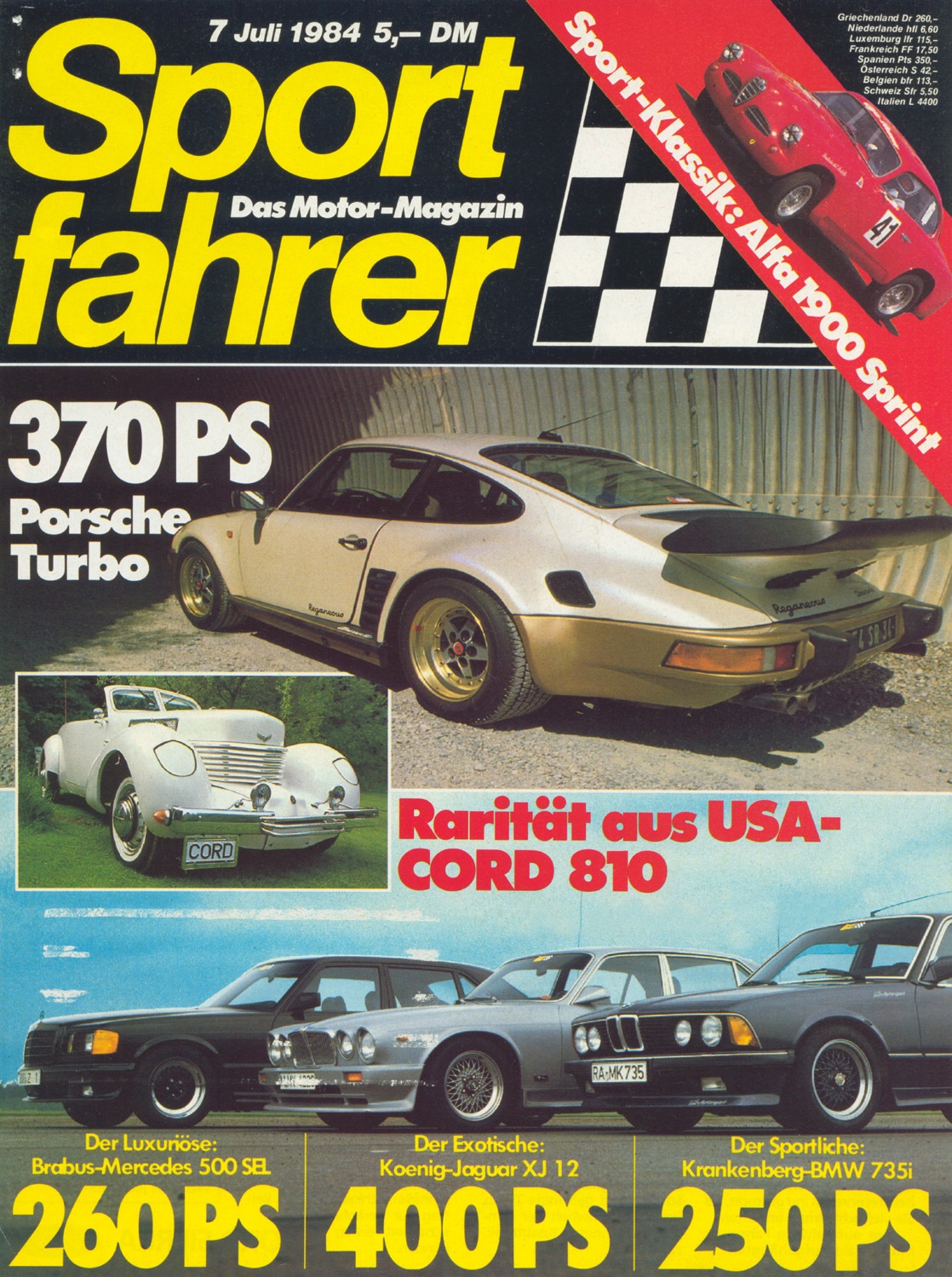 Test MK BMW 735i & Brabus 500 SEL & XJ 1