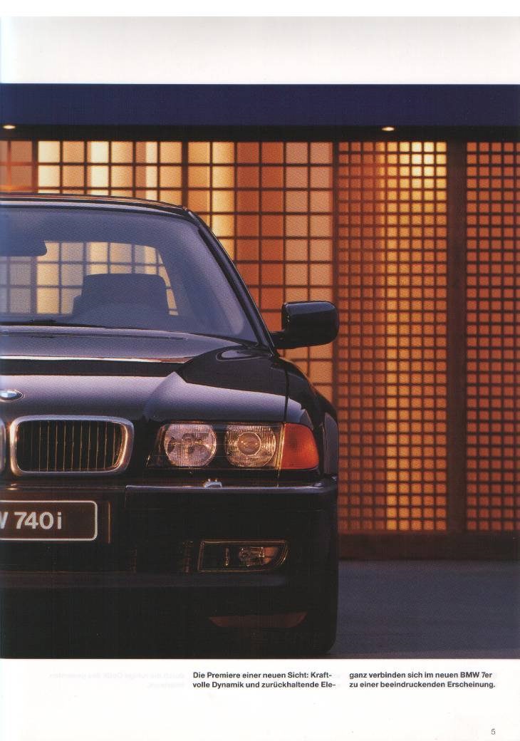 Оригінальна дилерська брошура BMW 7 Series e38 3