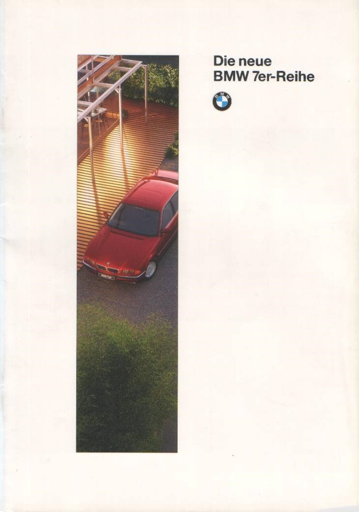 Оригінальна дилерська брошура BMW 7 Series e38 1