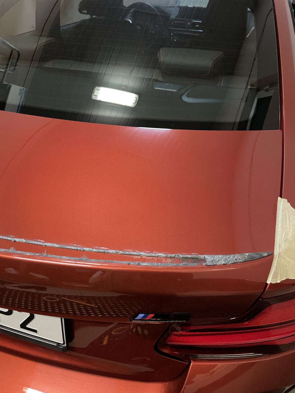 Встановлення BMW F87 M2 CS Carbon Trunk Spoiler 5