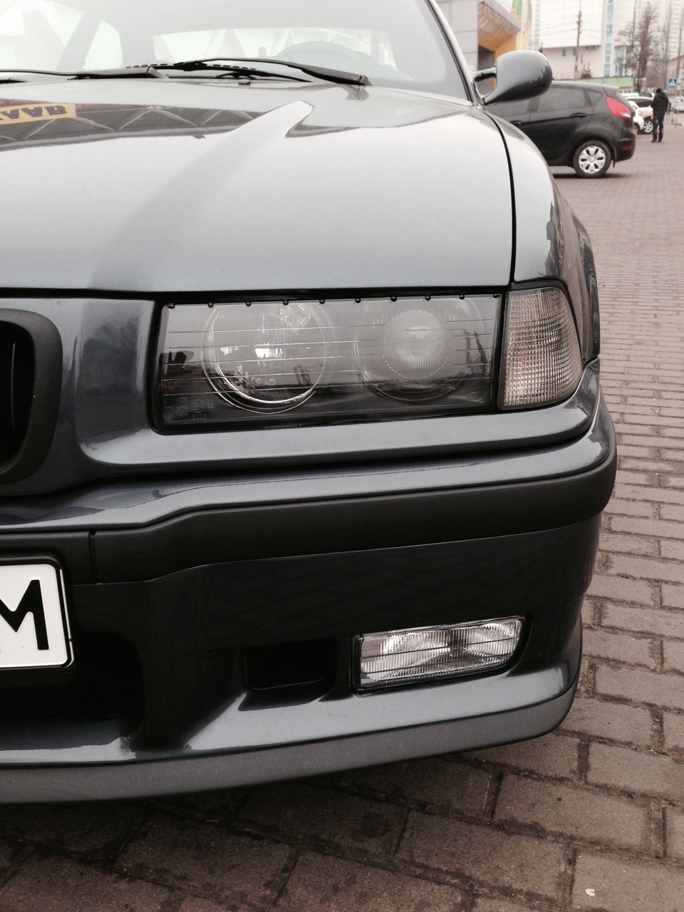 Поставив оптику на авто. Hella black. 4