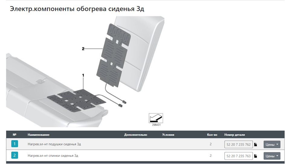 Доснащення: Підігрів задніх сидінь (S496A) 3