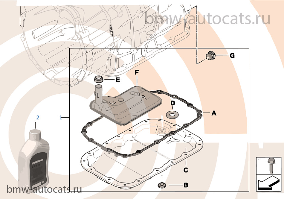 Комплект для заміни мастила в КПП 2