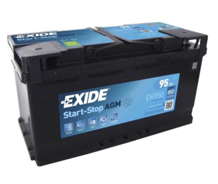 АКБ AGM, EXIDE, 95Ah 1