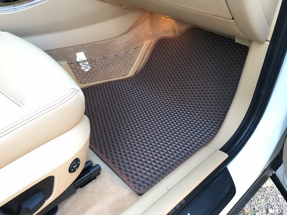 Килимки в салон для BMW X3 F25 '10-17, EVA-полімерні, коричневі (Kinetic) 2