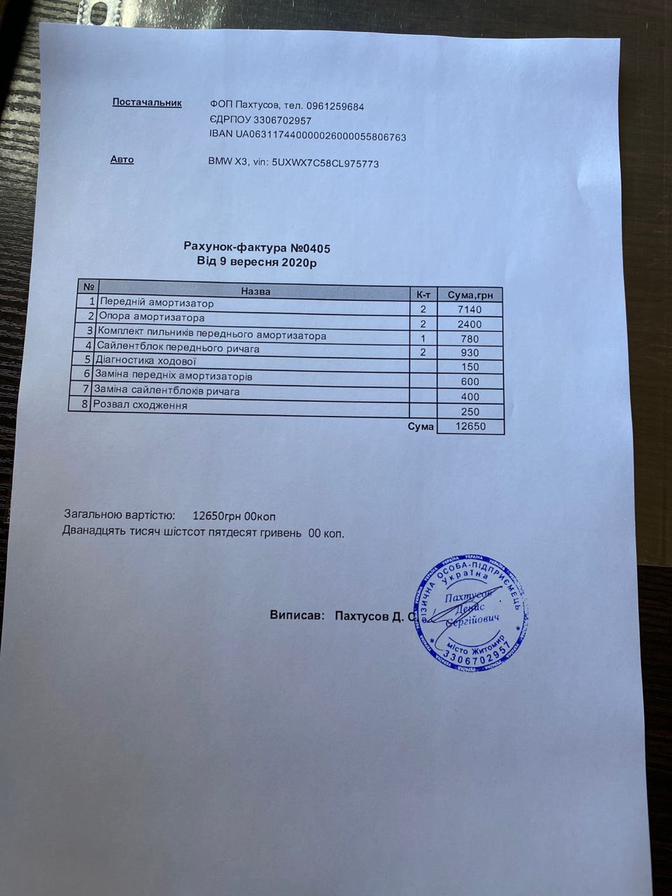 Передні амортизатори 2