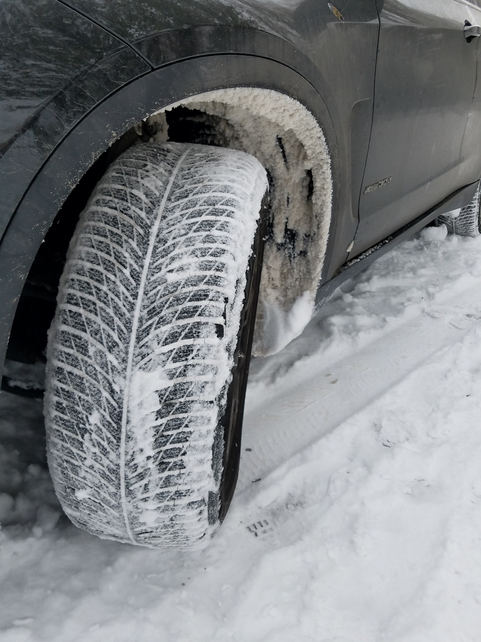Ось і перше випробування для зимових шин Michelin Pilot Alpin 5 SUV 255\55R18 2