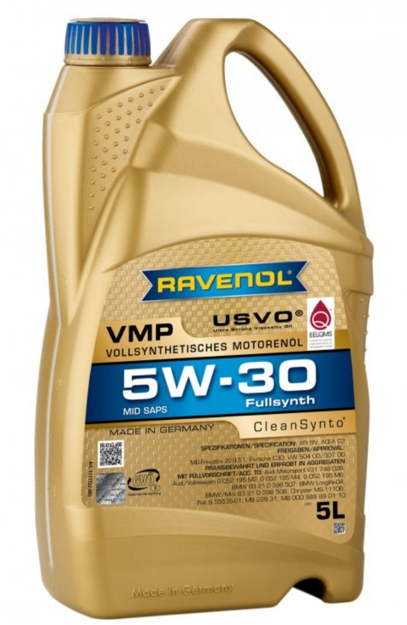 Заміна мастила RAVENOL VMP SAE 5W-30 з промиванням XADO VitaFlush 4