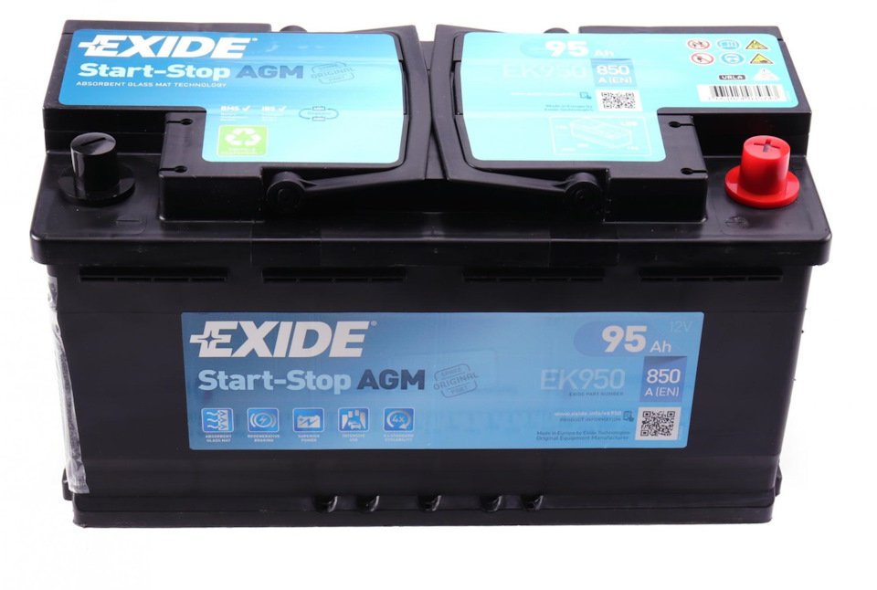 Новий акумулятор x5 e70 Exide 950ah 850 AGM 1