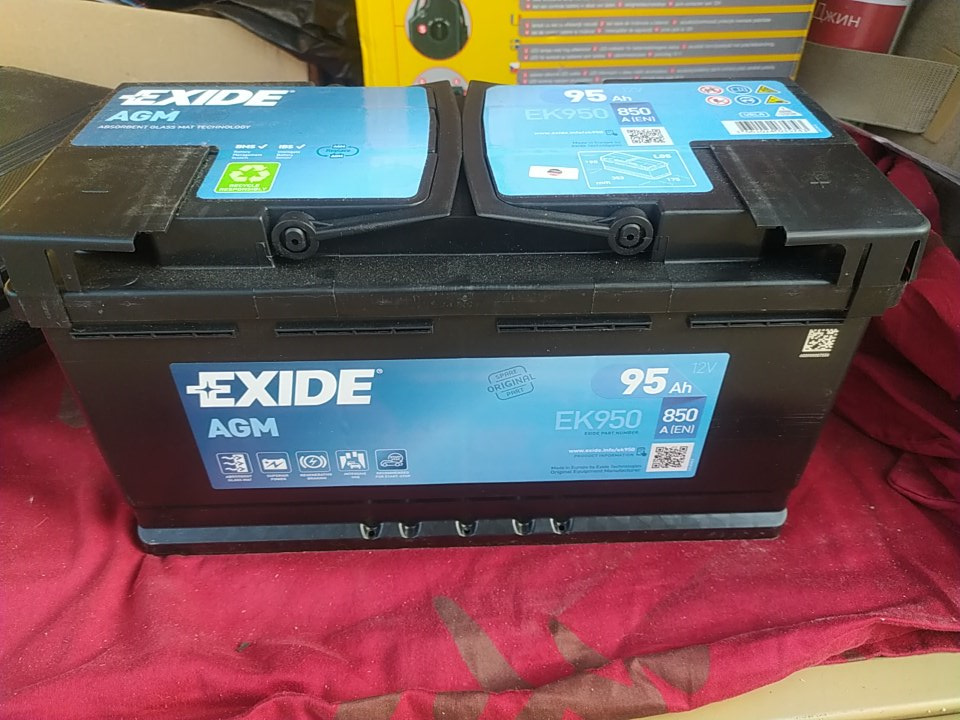 Заміна АКБ на Exide EK950 5