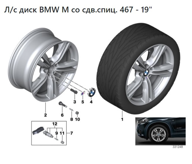 А чому BMW на F15 не має одношироких R20? 1