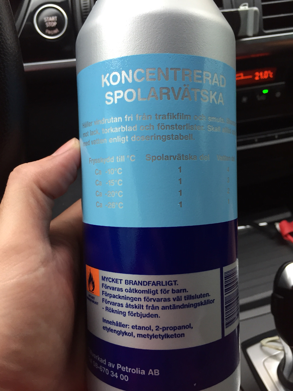 Купив зимовий омивач скла (концентрат) spolarvätska Q8 2