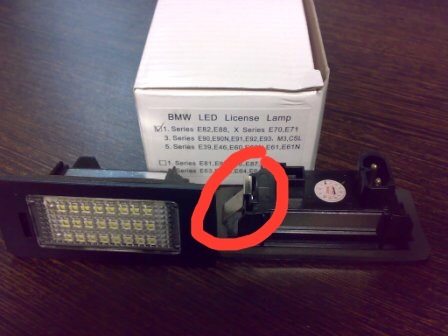 Підсвічування номера Led для BMW X5 E70 3
