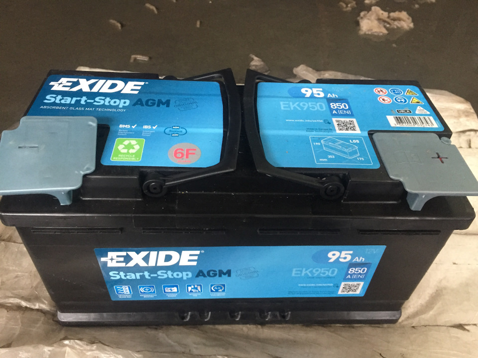 Заміна акумулятора EXIDE Start-stop AGM 2