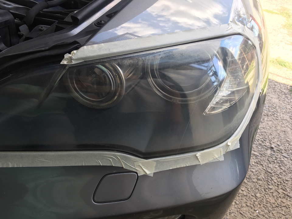 Поліровка фар та покриття лаком BMW X5 E70 2
