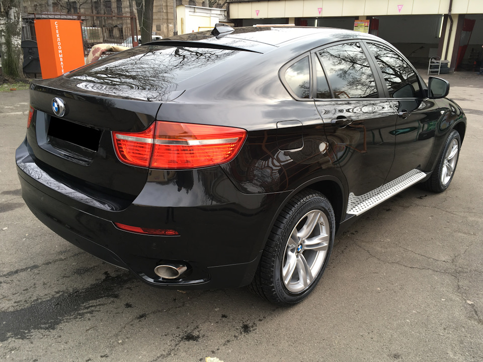 Задні ліхтарі LED BLACK LINE + задній бампер М50D + Чорні насадки + Кераміка! 3