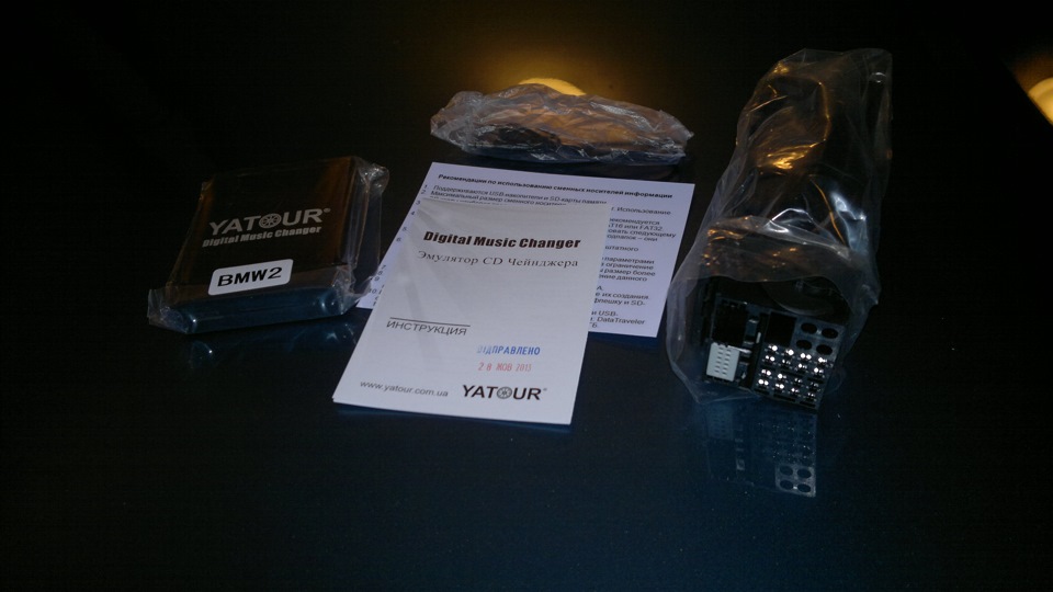 Установка USB, AUX, SD адаптера Yatour YT-M06 2