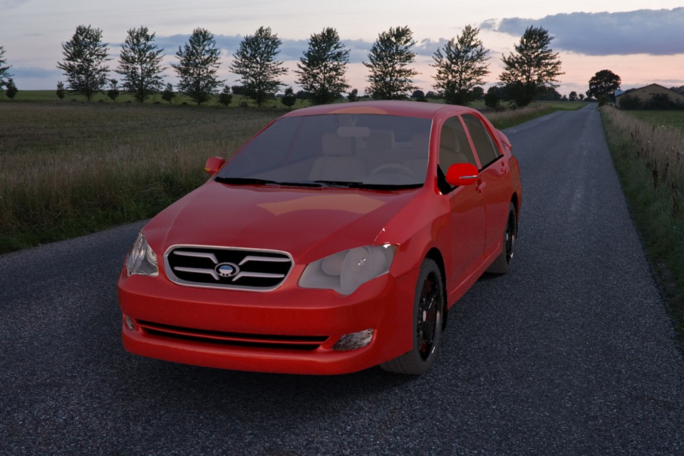 BYD F3 в 3D Max 5