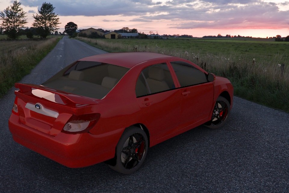 BYD F3 в 3D Max 2