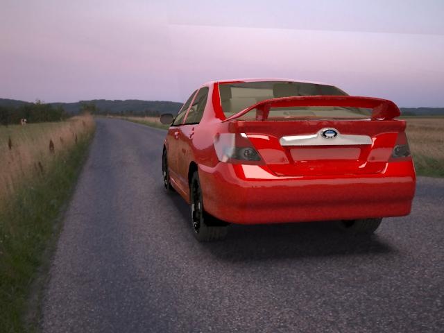 BYD F3 в 3D Max 1