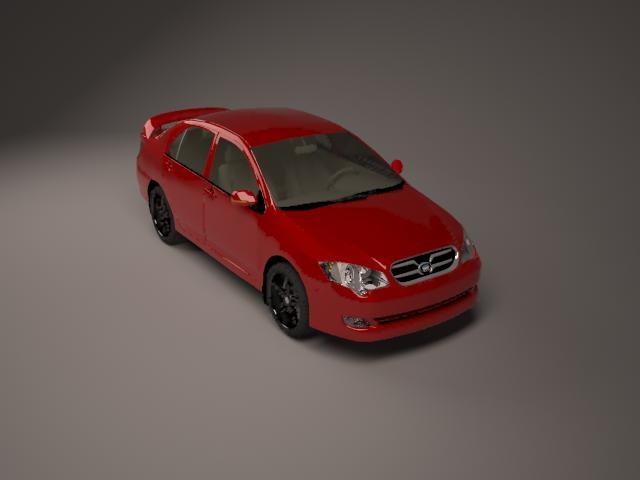 BYD F3 в 3D Max 3