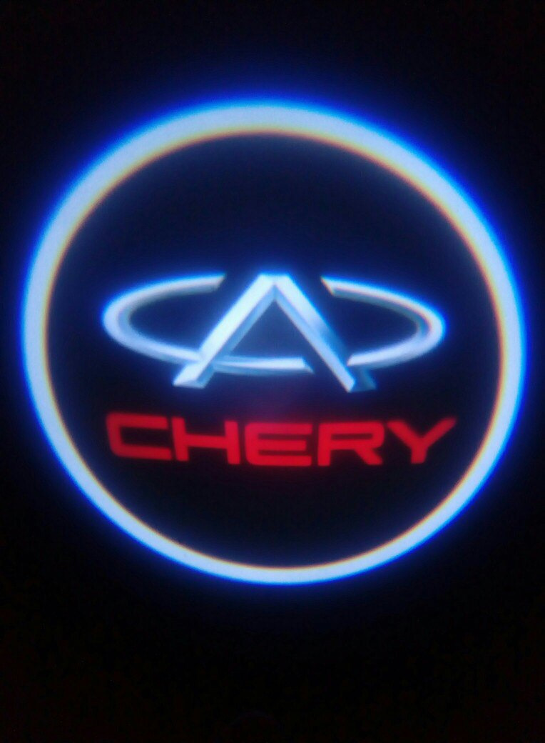 Проектори у двері з логотипом Chery! на мій Amulet😃✌ 4