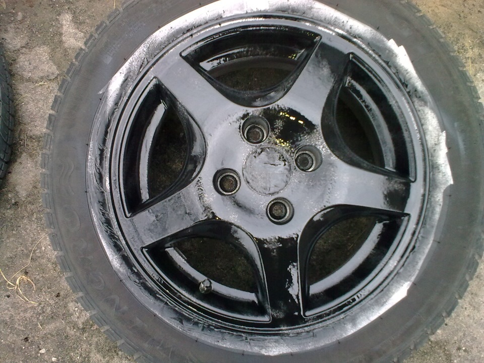 Фарбування дисків Plasti Dip-ом 2