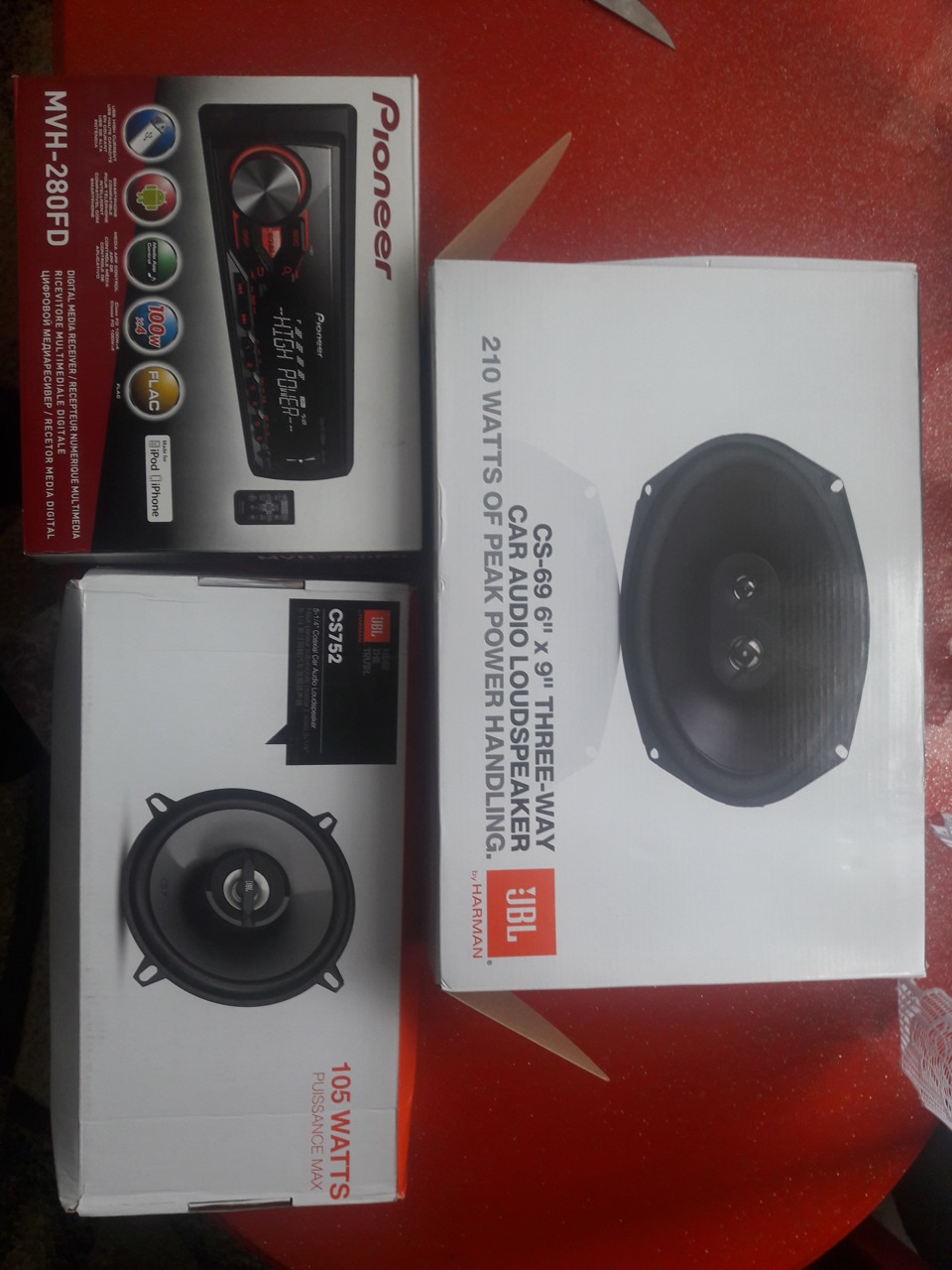 Pioneer + JBL + акустична полиця 1
