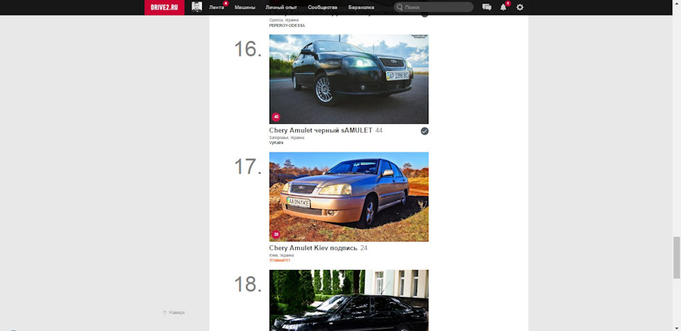 Потрапив до ТОП-20 Chery Amulet 1