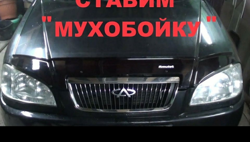 Ставимо мухобойку, дефлектор на капот 1