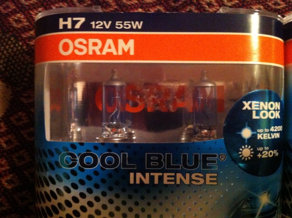Заміна штатних ламп на OSRAM COOL BLUE 4