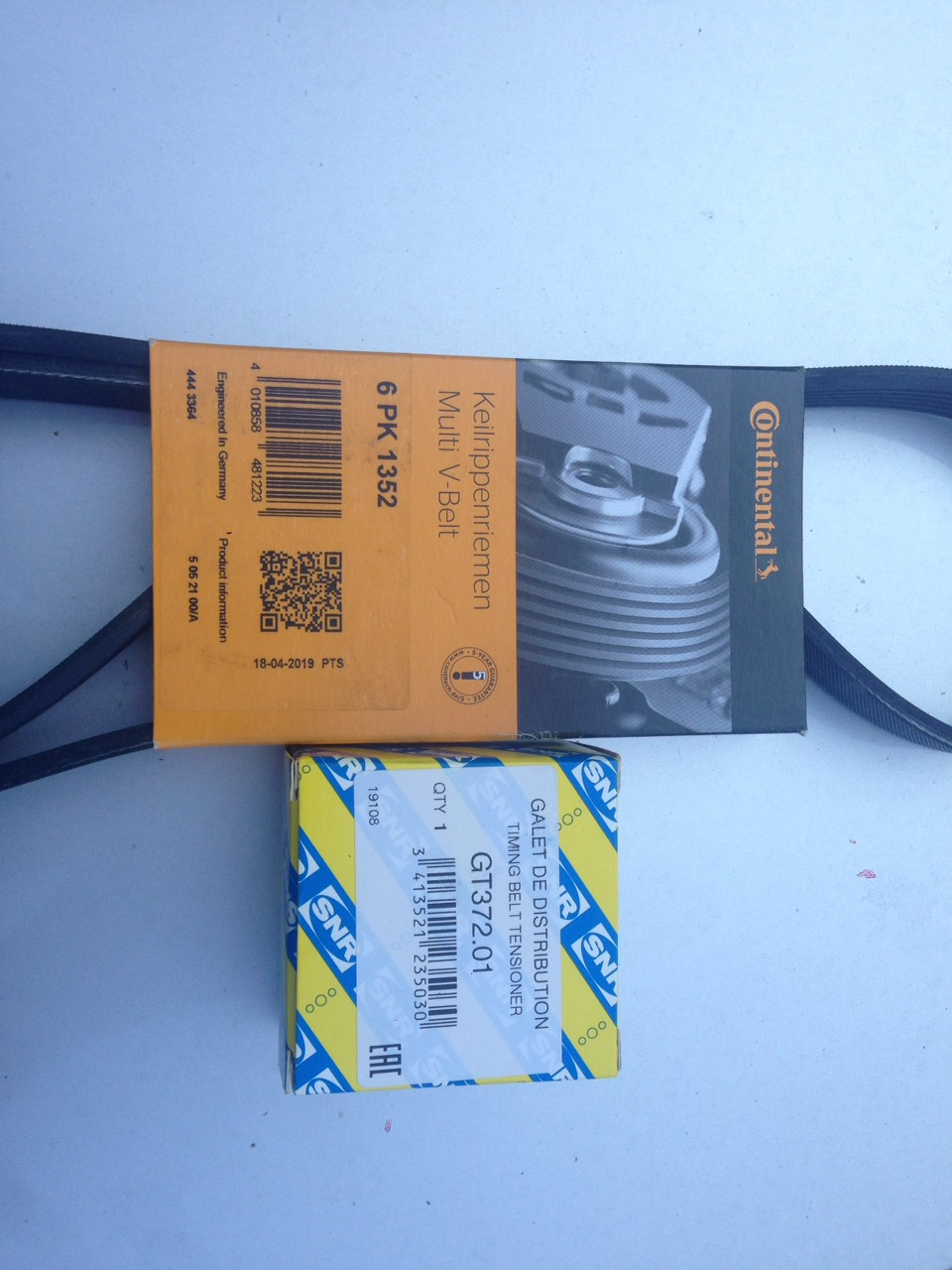 Ролік ГРМ від Пріори + ремінь 6 PK 1352 на Chery M11 1