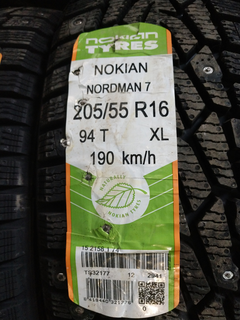 2018.11.29 Купівля та встановлення зимових шин Nokian Nordman 7 205/55 R16 94T (шип) 5