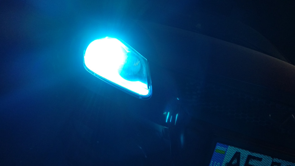 Заміна LED 6000K на 8500K + Сині LED габарити 5
