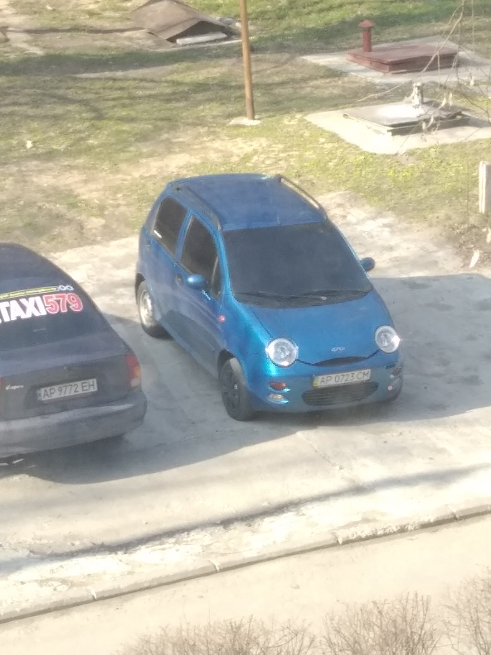 Затонировал лобовое стекло 1