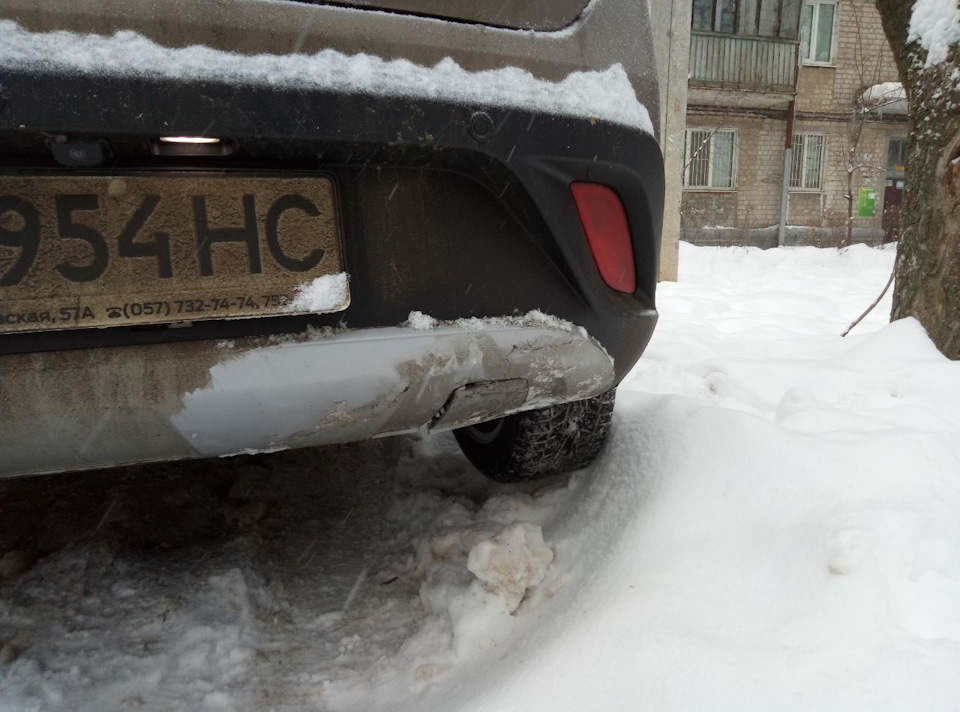 Коцнув спойлер бампера 1