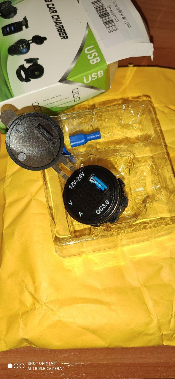 Встановлення додаткового USB + вольтметр та амперметр 1