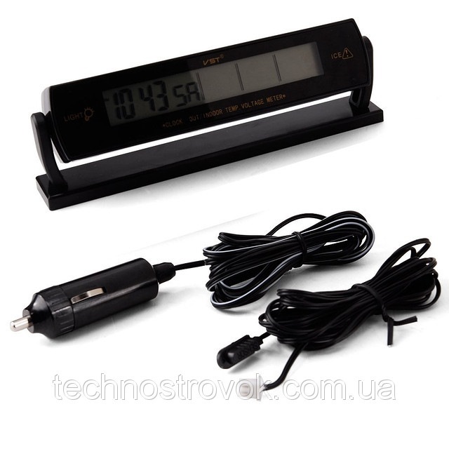 Годинник-термометр-вольтметр VST - 7013V 2